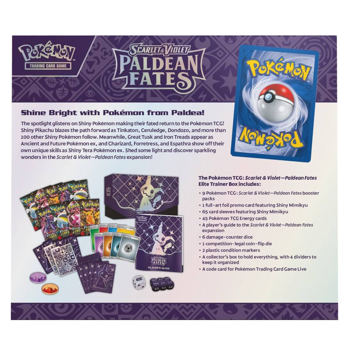 Scarlet & Violet Paldean Fates Elite Trainer Box POKEMON TCG - Image 4