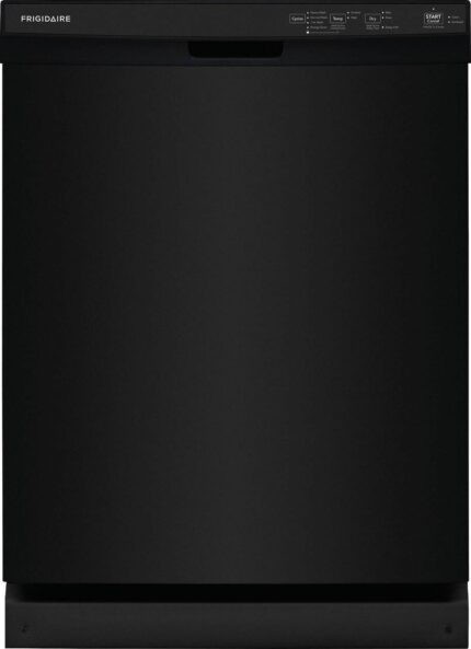 Frigidaire 24″ Built-In Dishwasher, Front Control, Black