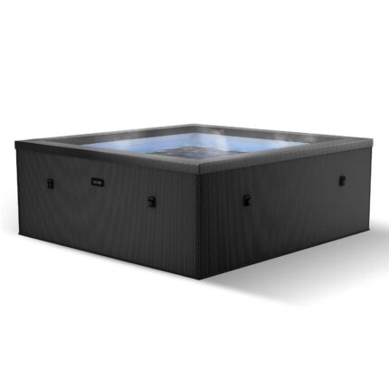 Wave Garda | 4-Person Eco Foam Hot Tub | Integrated Heater | Charcoal Black