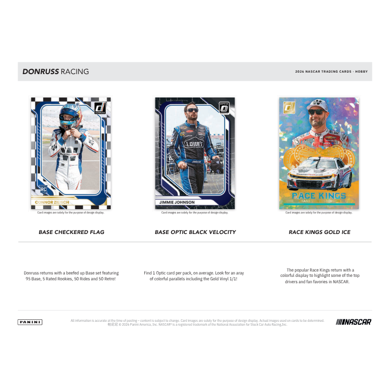 2026 Panini Donruss Racing Hobby 20 Box Case - Image 4