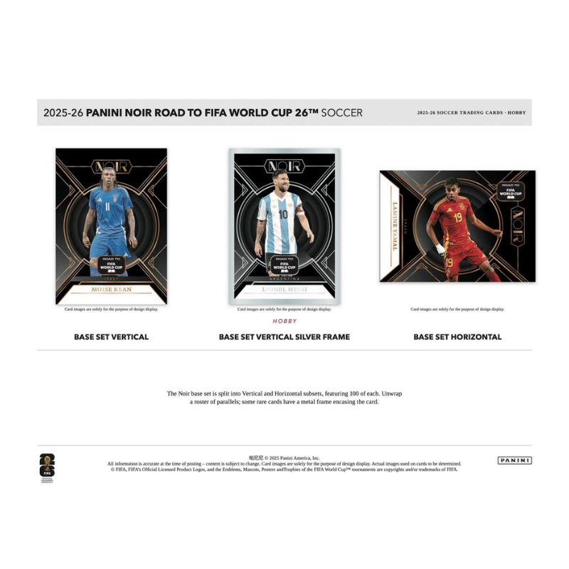 2025/26 Panini Noir Road to World Cup Soccer Hobby Box - Image 5