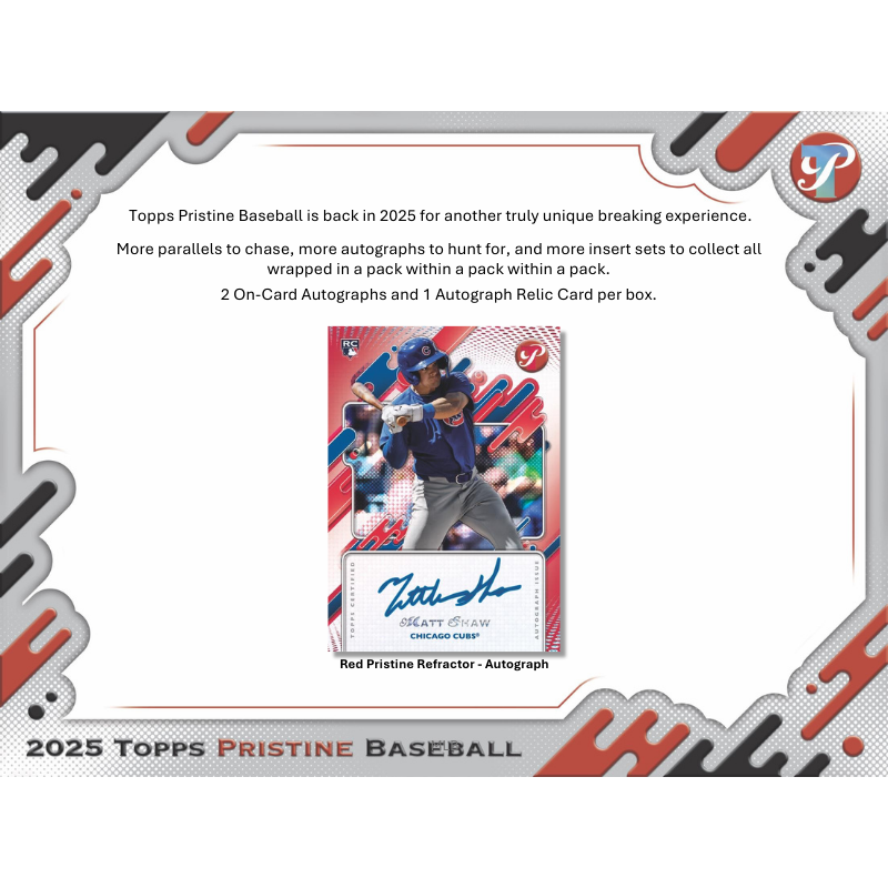 2025 Topps Pristine Baseball Hobby Box - Image 3